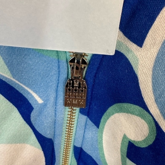 Hill House the Allie Zip up Jacket Ocean Kaleidoscope - Picture 7 of 8